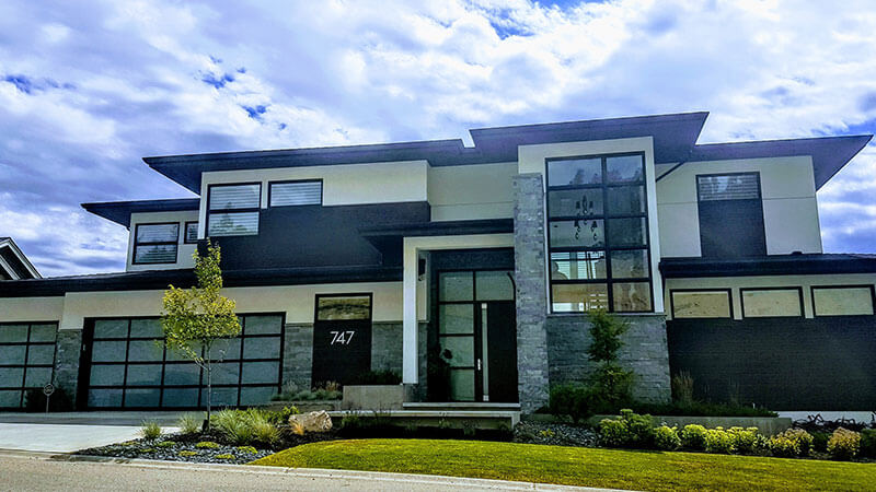 verns stucco residential house